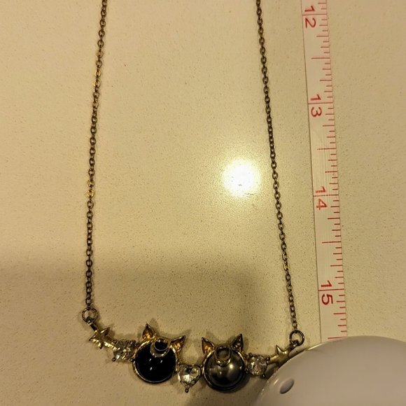 Gold Tone Sailor Moon Necklace - Picture 4 of 4